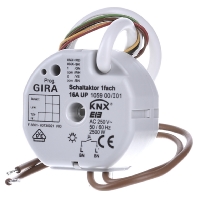 105900 - EIB, KNX switching actuator 1-fold with 2 binary inputs, 105900