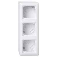 106303 - Surface mounted housing 3-gang white 106303