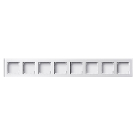 136627 - Surface mounted housing 8-gang white 136627