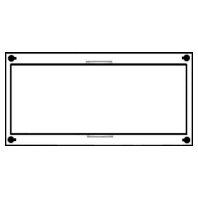 US13A1 - Cover for distribution board 150x750mm US13A1