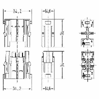 09 14 004 4701 (2 Stück) - Pin insert for connector 4p 09 14 004 4701