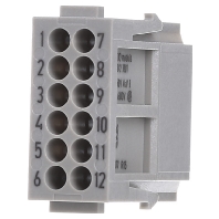 09 14 012 3101 - Socket insert for connector 12p 09 14 012 3101