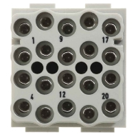 09 14 020 3101 - Socket insert for connector 20p 09 14 020 3101