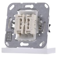 4072.02 LED - EIB, KNX push button bus coupler, 2-fold center position, 4072.02 LED