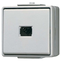 633-2 W - Push button 1 change-over contact grey 633-2 W