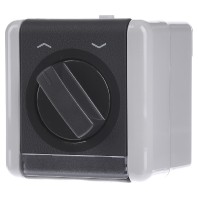 834.10 W - 1-pole switch for roller shutter grey 834.10 W