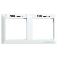 ABAS 5820 NA - Frame 2-gang cream white ABAS 5820 NA