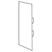 BE1058.6 - End piece for device mount wireway BE1058.6