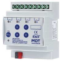 AMI-0416.02 - EIB/KNX Switch Actuator 4-fold, 4SU MDRC, 16A, 230VAC, C-load, 200?F, current measurement, - AMI-0416.02
