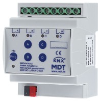 AMS-0416.02 - EIB/KNX Switch Actuator 4-fold, 4SU MDRC, 16A, 230VAC, C-load, 140µF, current measurement, - AMS-0416.02