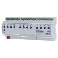 AMS-1216.02 - EIB/KNX Switch Actuator 12-fold, 12SU MDRC, 16A, 230VAC, C-load, 140µF, current measurement, - AMS-1216.02