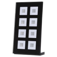 BE-GTT8S.01 - EIB/KNX Glass Push Button 8-fold Plus, Black, Temperature Sensor - BE-GTT8S.01