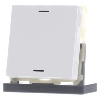 BE-TAL6301.01 - EIB, KNX, Push Button Lite 63 1-fold, RGBW, neutral, Studio white glossy finish, BE-TAL6301.01