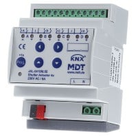JAL-0410M.02 - EIB, KNX, Shutter Actuator 4-fold, 4SU MDRC, 10A, 230VAC with travel time measurement, JAL-0410M.02