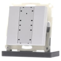 RF-TA55A2.01 - EIB/KNX RF Push Button 2-fold Plus with Actuator, White shiny finish - RF-TA55A2.01