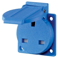 10718 - Panel mounted socket outlet with 10718