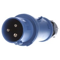 160 - CEE plug 32A 3p 6h 230 V (50+60 Hz) blue 160