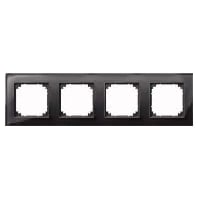 489403 - Frame 4-gang black 489403