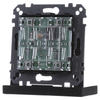 625299 - EIB, KNX push button module 2-fold without rockers, including bus coupling unit, System M, 625299