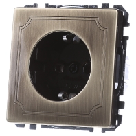 MEG2301-4143 - Socket outlet protective contact brass MEG2301-4143