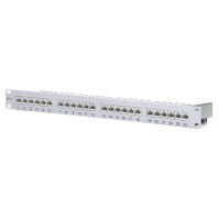 TN EDATC6A-MP24 - 24-port panel E-DAT C6A 1U aluminum, TN EDATC6A-MP24