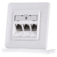 TN C6Amod-3UP-180rw - RJ45 8(8) Data outlet 6A (IEC) white TN C6Amod-3UP-180rw