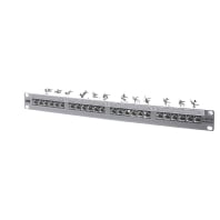 TN EDATC6A-MP24-mod - 24-port Panel E-DAT C6A 1U modular aluminum, TN EDATC6A-MP24-mod