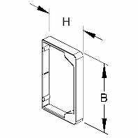 LER 80.080 - End cap for wireway 80x80mm LER 80.080