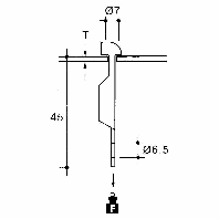 NH-083 - Fixing clamp 2...3mm spring steel NH-083