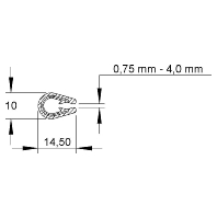 RKBA 10 E4 (10 Meter) - Cable protection strip for duct RKBA 10 E4