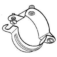 SAS 10 V - Saddle clamp (pipe/cable) 10...11mm SAS 10 V