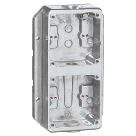 D 397.69 AGU WA - Surface mounted housing 2-gang aluminium D 397.69 AGU WA