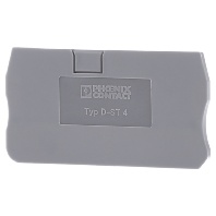 D-ST 4 - End/partition plate for terminal block D-ST 4