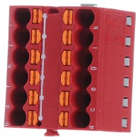 PTFIX 12X1,5 RD (20 Stück) - Feed-through terminal block 25,2mm 17,5A PTFIX 12X1,5 RD