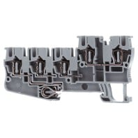 STIO 2,5/4-PE/2B/L - Ground terminal block 3-p 5,2mm STIO 2,5/4-PE/2B/L