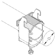 GW 48 (50 Stück) - Counter shell for cable clamp 48mm GW 48