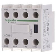 LADN04 - Auxiliary contact block 0 NO/4 NC LADN04