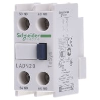 LADN20 - Auxiliary contact block 2 NO/0 NC LADN20