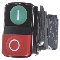 XB4BL73415 - Complete push button red/green XB4BL73415