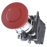 XB4BS8444 - Emergency stop button, 2 NC, XB4BS8444