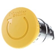 ZB4BS55 - Mushroom-button actuator yellow IP66 ZB4BS55