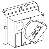 LV429337 - Handle for power circuit breaker black LV429337