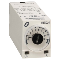 REXL4TMB7 - Timer relay 0,1...360000s AC 24V DC 0V REXL4TMB7