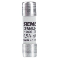 3NW6000-1 (10 Stück) - Cylindrical fuse 10x38 mm 0,5A 3NW6000-1