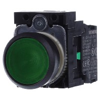 3SU1106-0AB40-1BA0 - Complete push button green 3SU1106-0AB40-1BA0