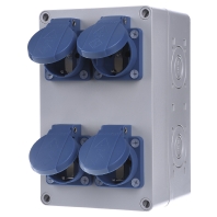 STG 004 - CEE-Socket combination wall mount IP44 STG 004