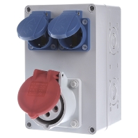 STG 012 - CEE-Socket combination wall mount IP44 STG 012