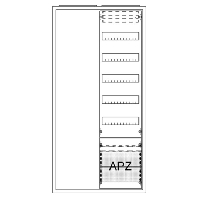 AA27A1A - Equipped meter cabinet IP31 1100x550mm AA27A1A