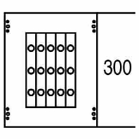 AG160 - Cover for distribution board 300x250mm AG160