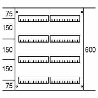 AG224 - Cover for distribution board 600x500mm AG224